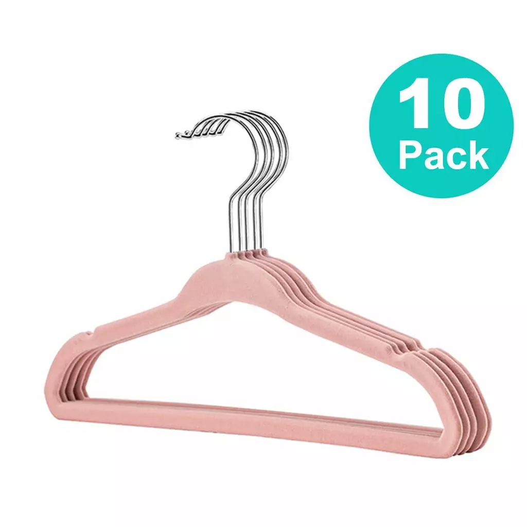 Kayannuo Back to School Clearance Back to School Essentials 10/20/30 Pack Non-Slip Velvet Kids Hangers For Jackets. Pants. & Dress Clothes