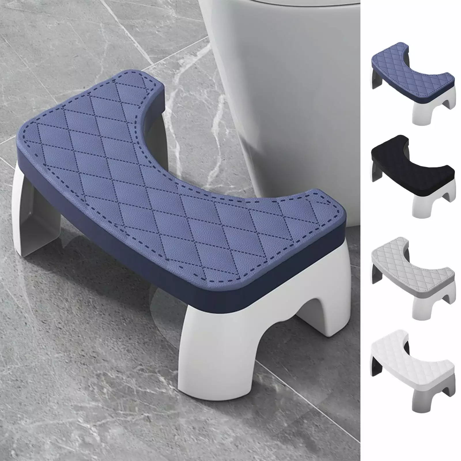 kkbbma Savings 4 Pack Toilet Stool.Toilet Stool Squatting Poop Stool Bathroom Potty Step Stool Toilet Assistance Steps Step Stool Fits All Toilets Detachable Stackable