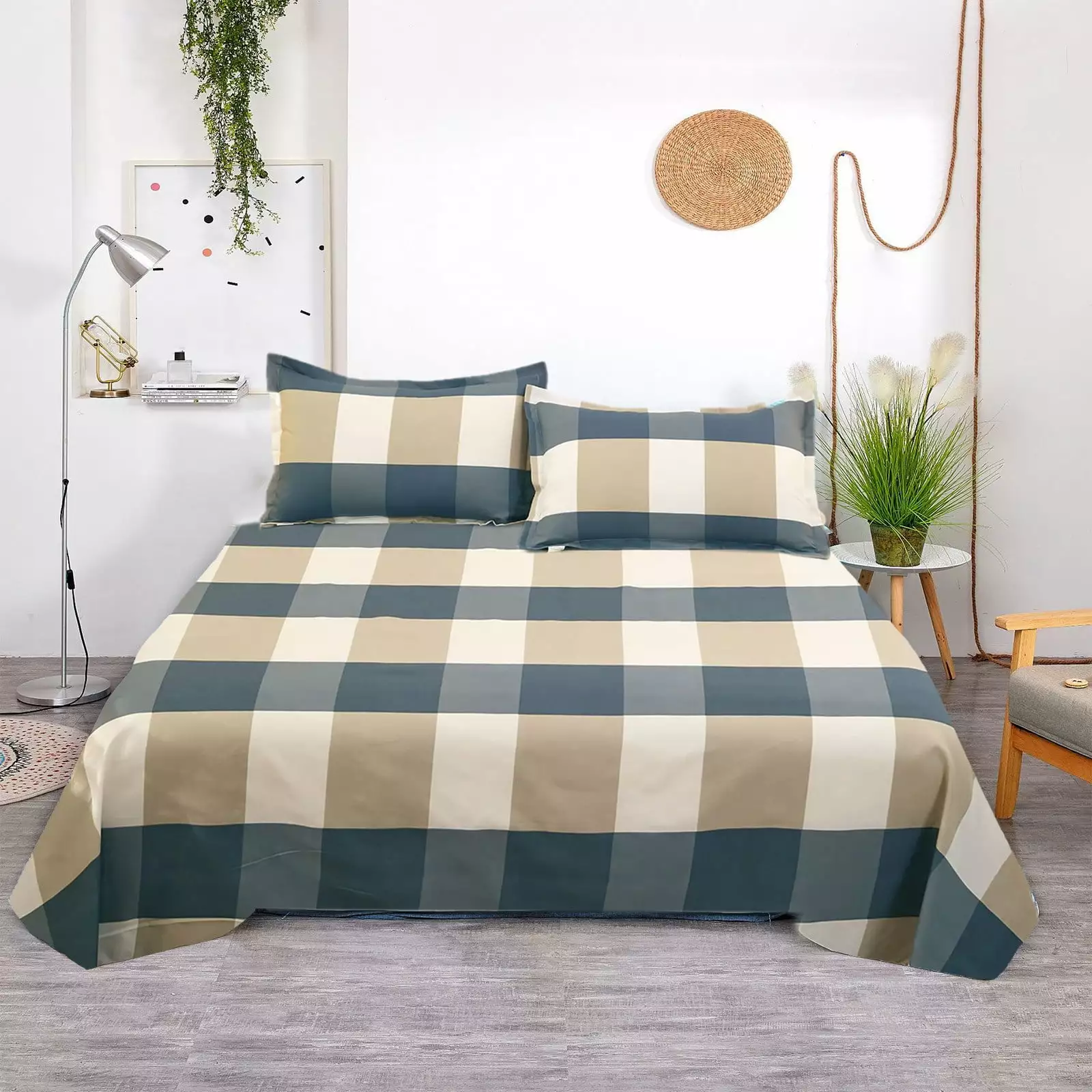 maho Clearance Bedding Sets -All Season Bedding Sheet Comforters Sets with 2 Pillow Cases 3 Pcs Bed Set Down Sheet Set Shrinkage and Fade Resistants Easy Care